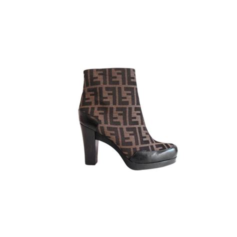 fendi canvas boots|fendi boots brand new.